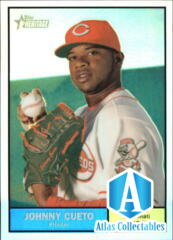 2010 Topps Heritage Chrome Refractor /561 Johnny Cueto #C114